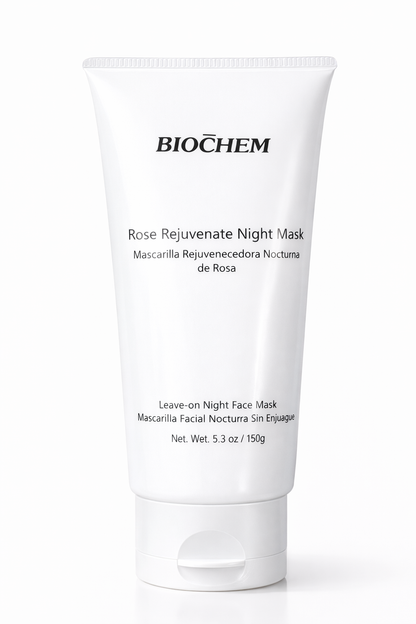 Mascarilla facial Rejuvenecedora Nocturna de Rosa