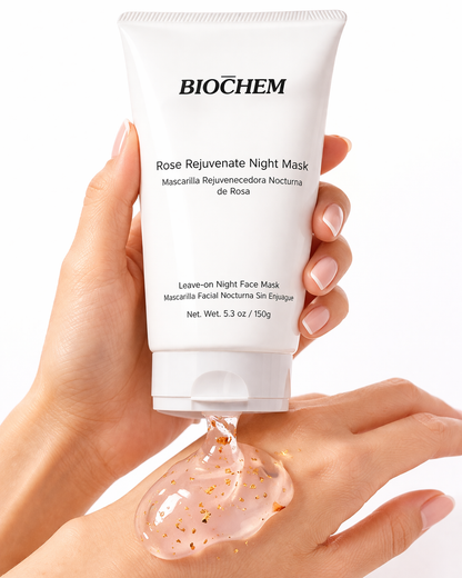 Mascarilla facial Rejuvenecedora Nocturna de Rosa